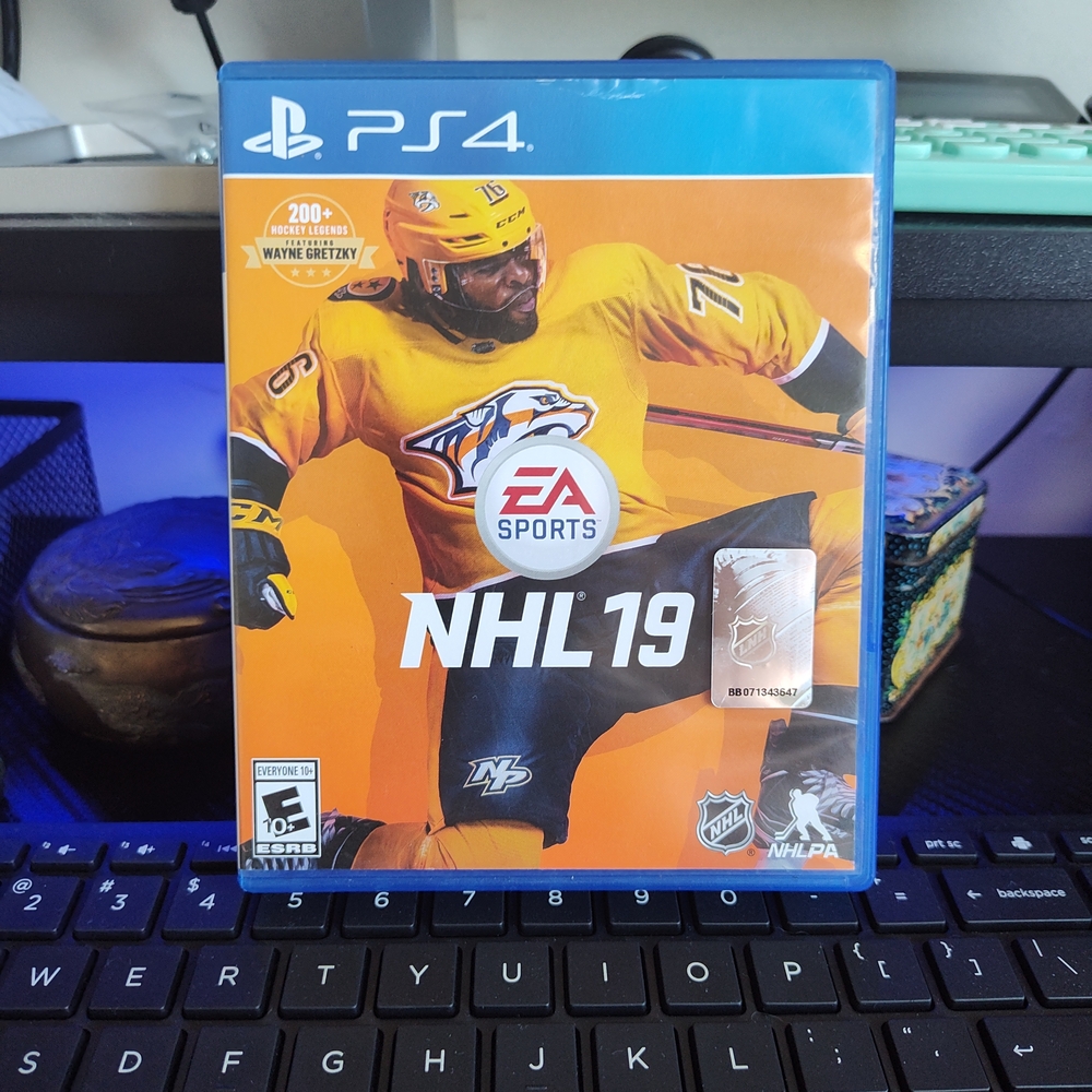NHL 19 for PS4 - Blue and Orange Cover